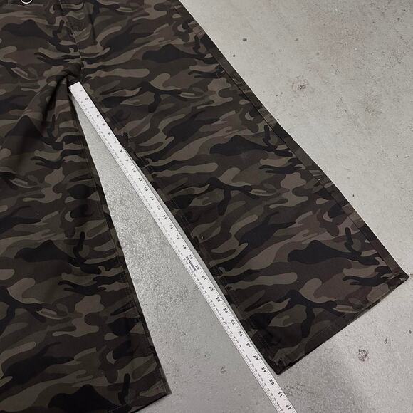 GREEN CAMO Baggy y2k DENIM 32 WAIST - Picture 6 of 7